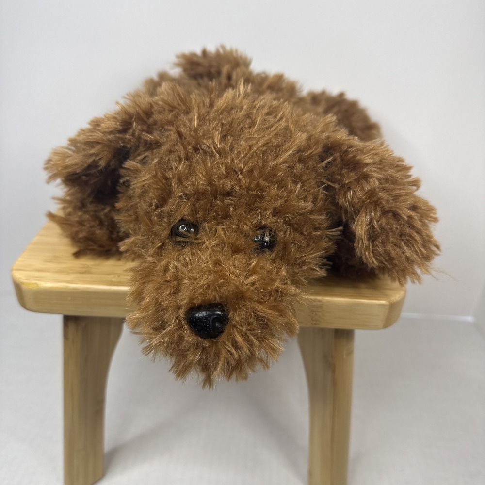 Spark Create Imagine Puppy‎ Dog Plush Brown Walmart Laying Stuffed Toy 12"